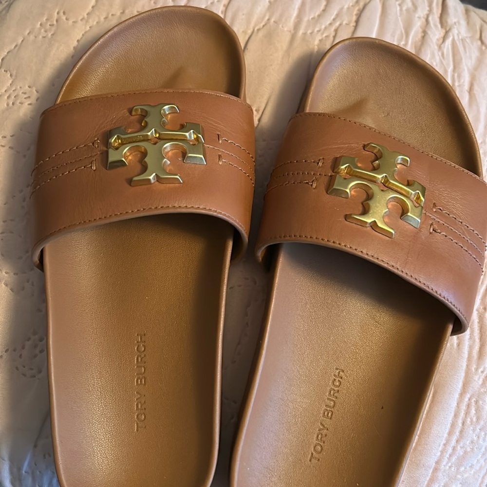 Like new Tory Burch slides!